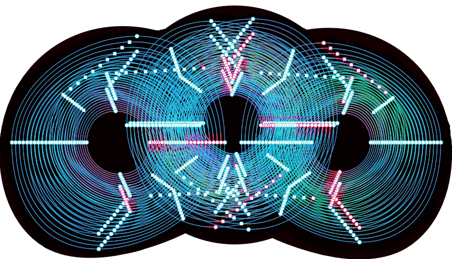 muestra del trabajo vectorial de los símbolos