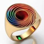 un anillo conceptual, estructura envolvente, fondo claro