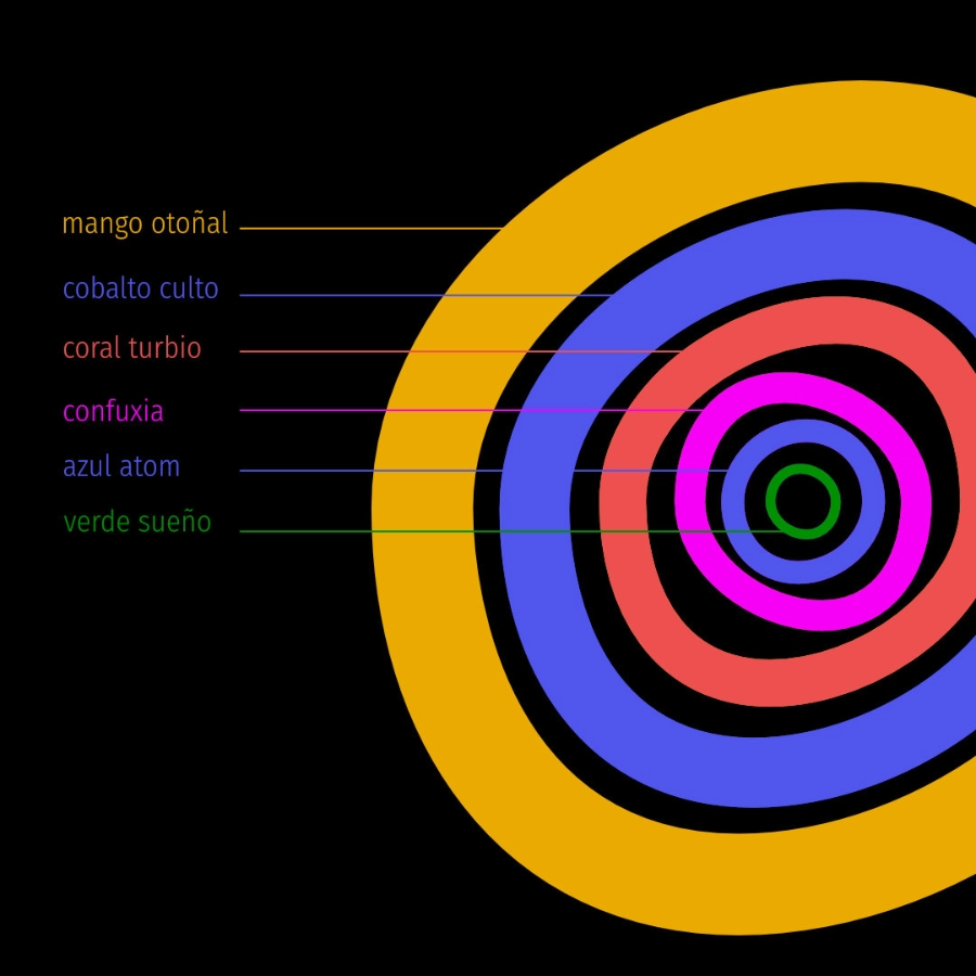 símbolo con el nombre de colores especiales