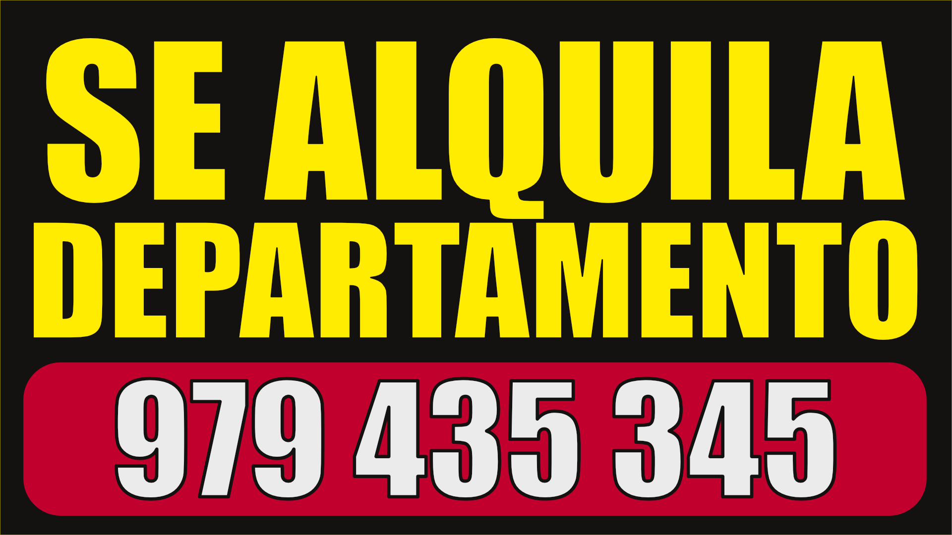 letrero de se alquila departamento